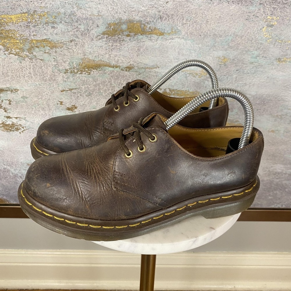 Dr. Martens 1461 Shoes Womens Size 6 Brown Leather Oxford Lace Up Casual READ